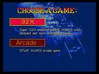 une photo d'Ã©cran de Star Wars Arcade sur Sega Megadrive 32X